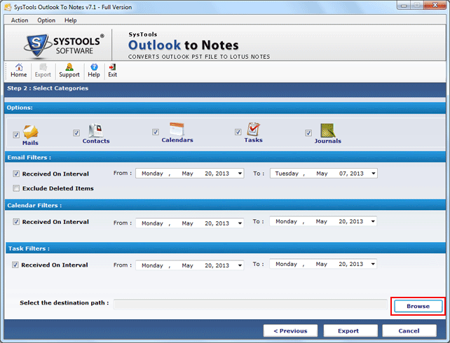 Outlook to NSF Converter 7.1